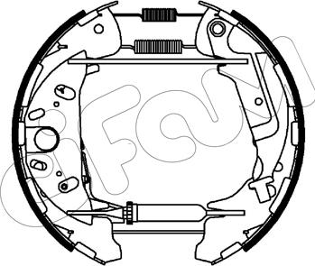 Cifam 151-540 - Комплект гальм, барабанний механізм autozip.com.ua