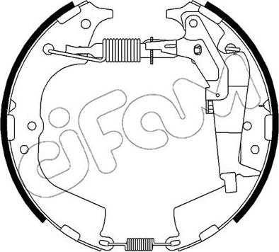 Cifam 151-509 - Комплект гальм, барабанний механізм autozip.com.ua