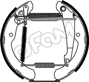 Cifam 151-504 - Комплект гальм, барабанний механізм autozip.com.ua