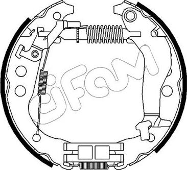 Cifam 151-501 - Комплект гальм, барабанний механізм autozip.com.ua