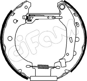 Cifam 151-097 - Комплект гальм, барабанний механізм autozip.com.ua