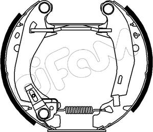 Cifam 151-006 - Комплект гальм, барабанний механізм autozip.com.ua