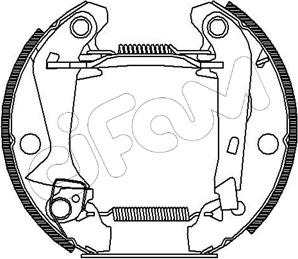 Cifam 151-035 - Комплект гальм, барабанний механізм autozip.com.ua