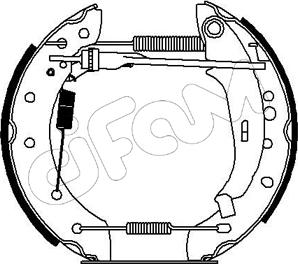 Cifam 151-193 - Комплект гальм, барабанний механізм autozip.com.ua