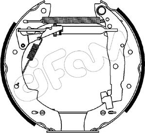 Cifam 151-105 - Комплект гальм, барабанний механізм autozip.com.ua
