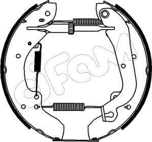 Cifam 151-102 - Комплект гальм, барабанний механізм autozip.com.ua