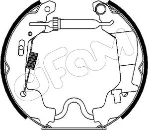 Cifam 151-187 - Комплект гальм, барабанний механізм autozip.com.ua