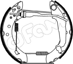 Cifam 151-173 - Комплект гальм, барабанний механізм autozip.com.ua