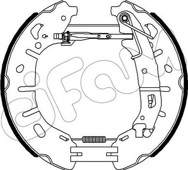 Cifam 151-354 - Комплект гальм, барабанний механізм autozip.com.ua