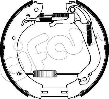 Cifam 151-352 - Комплект гальм, барабанний механізм autozip.com.ua