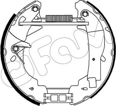 Cifam 151-309 - Комплект гальм, барабанний механізм autozip.com.ua