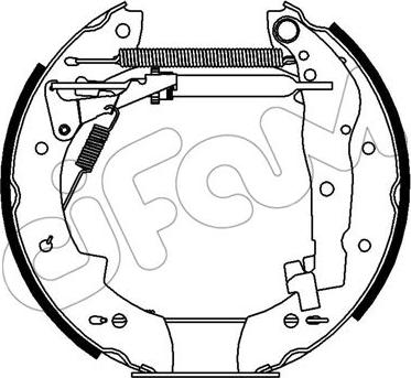 Cifam 151-386 - Комплект гальм, барабанний механізм autozip.com.ua