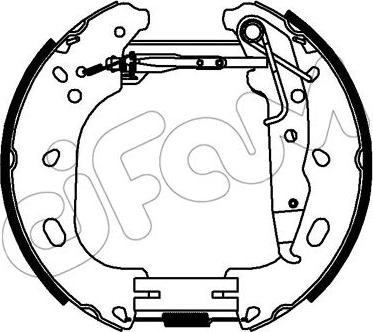 Cifam 151-333 - Комплект гальм, барабанний механізм autozip.com.ua