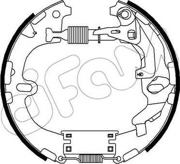 Cifam 151-296 - Комплект гальм, барабанний механізм autozip.com.ua
