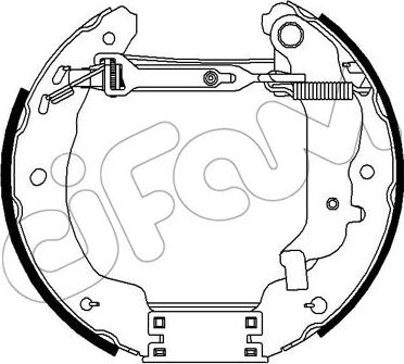 Cifam 151-269 - Комплект гальм, барабанний механізм autozip.com.ua