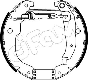 Cifam 151-205 - Комплект гальм, барабанний механізм autozip.com.ua