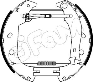 Cifam 151-216 - Комплект гальм, барабанний механізм autozip.com.ua