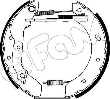 Cifam 151-285 - Комплект гальм, барабанний механізм autozip.com.ua