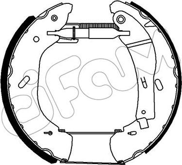 Cifam 151-271 - Комплект гальм, барабанний механізм autozip.com.ua