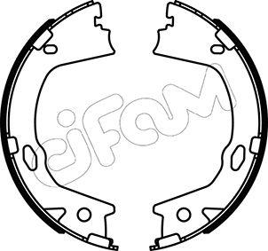 Cifam 153-499 - Комплект гальм, ручник, парковка autozip.com.ua