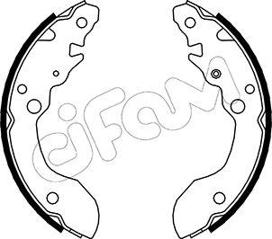 Cifam 153-402 - Комплект гальм, барабанний механізм autozip.com.ua