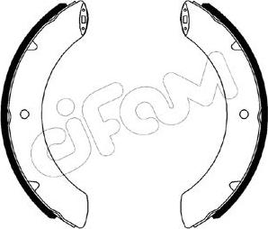 Cifam 153-642 - Комплект гальм, барабанний механізм autozip.com.ua