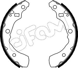 Cifam 153-041 - Комплект гальм, барабанний механізм autozip.com.ua