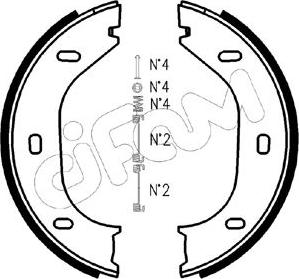 Cifam 153-011K - Комплект гальм, ручник, парковка autozip.com.ua