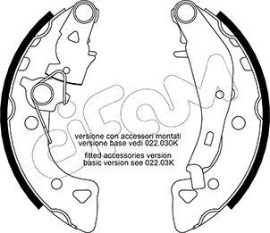 Cifam 153-024Y - Комплект гальм, барабанний механізм autozip.com.ua