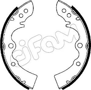 Cifam 153-198 - Комплект гальм, барабанний механізм autozip.com.ua