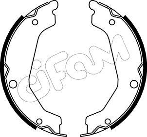 Cifam 153-183 - Комплект гальм, ручник, парковка autozip.com.ua