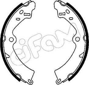 Cifam 153-392 - Комплект гальм, барабанний механізм autozip.com.ua