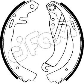 Cifam 153-303 - Комплект гальм, барабанний механізм autozip.com.ua