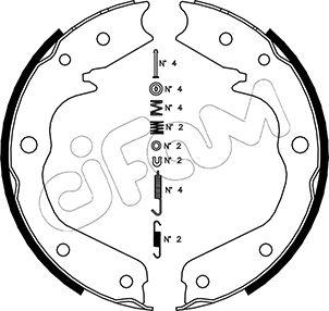 Cifam 153-315K - Комплект гальм, ручник, парковка autozip.com.ua