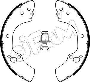 Cifam 153-312 - Комплект гальм, барабанний механізм autozip.com.ua