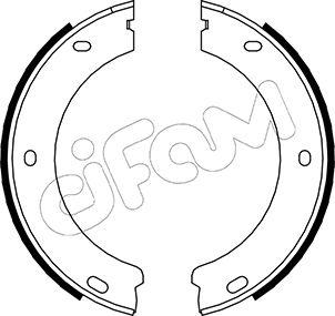 Cifam 153-325 - Комплект гальм, ручник, парковка autozip.com.ua