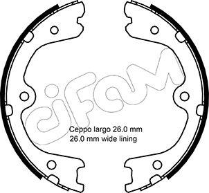 Cifam 153-298 - Комплект гальм, ручник, парковка autozip.com.ua