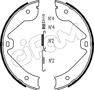 Cifam 153-244K - Комплект гальм, ручник, парковка autozip.com.ua