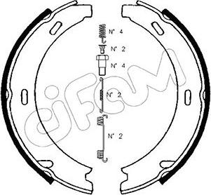 Cifam 153-234K - Комплект гальм, ручник, парковка autozip.com.ua