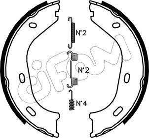 Cifam 153-232K - Комплект гальм, ручник, парковка autozip.com.ua