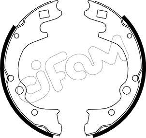 Cifam 153-221 - Комплект гальм, барабанний механізм autozip.com.ua
