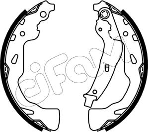 Cifam 153-744 - Комплект гальм, барабанний механізм autozip.com.ua