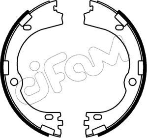 Cifam 153-752 - Комплект гальм, ручник, парковка autozip.com.ua