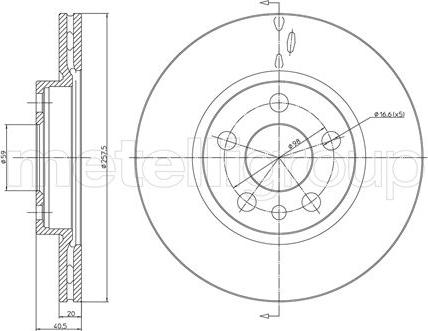 Cifam 800-402 - Гальмівний диск autozip.com.ua