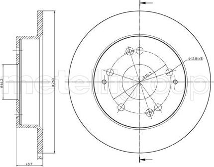 Unipart GBD1499 - Гальмівний диск autozip.com.ua