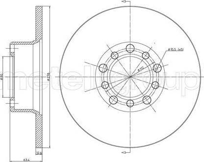 Cifam 800-046 - Гальмівний диск autozip.com.ua