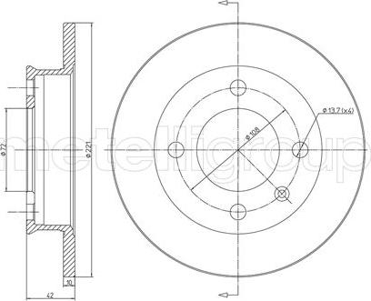 Cifam 800-041 - Гальмівний диск autozip.com.ua