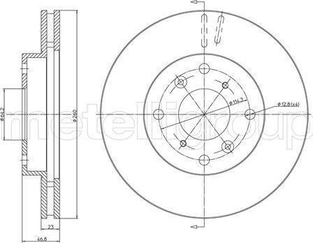 Cifam 800-1696C - Гальмівний диск autozip.com.ua