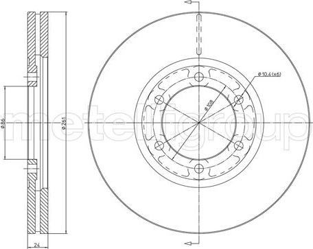 Cifam 800-1647 - Гальмівний диск autozip.com.ua