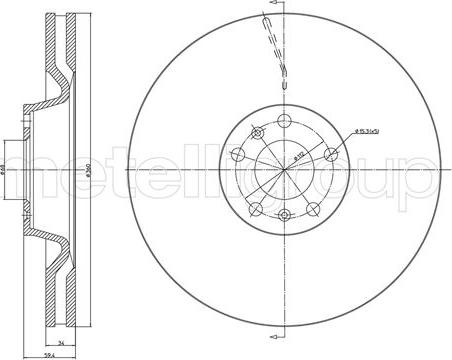 Cifam 800-1102C - Гальмівний диск autozip.com.ua